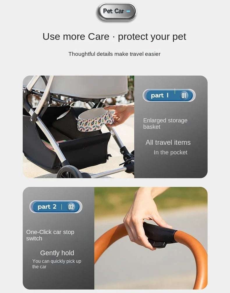 Explorer pet stroller