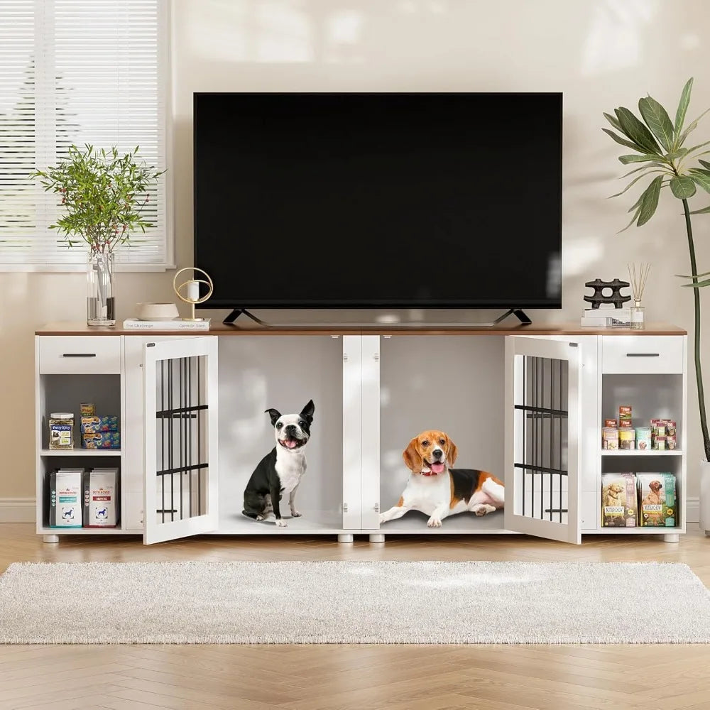 94.5" Dog Crate Furniture | Stella's Furniture Collection