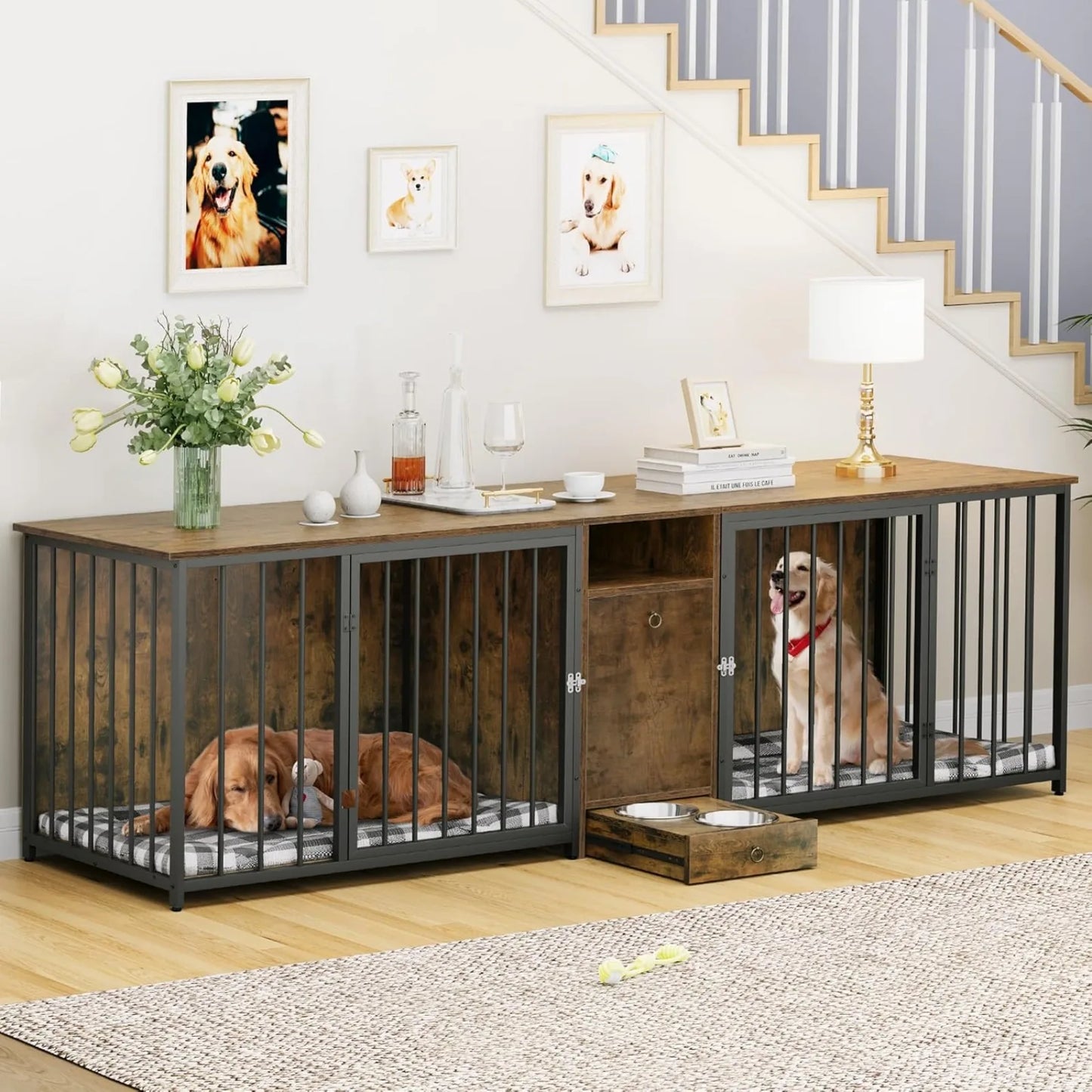 CanineCabinet: Dog Crate with Storage