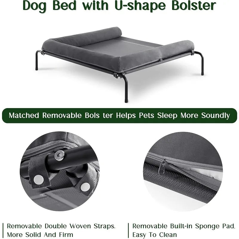 StellaBarks Premium Elevated Dog Bed Cot