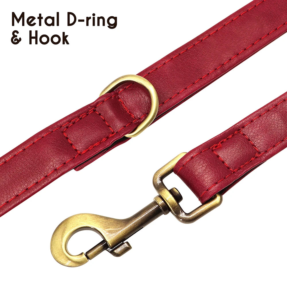 Royal Leather Collar & Leash Set