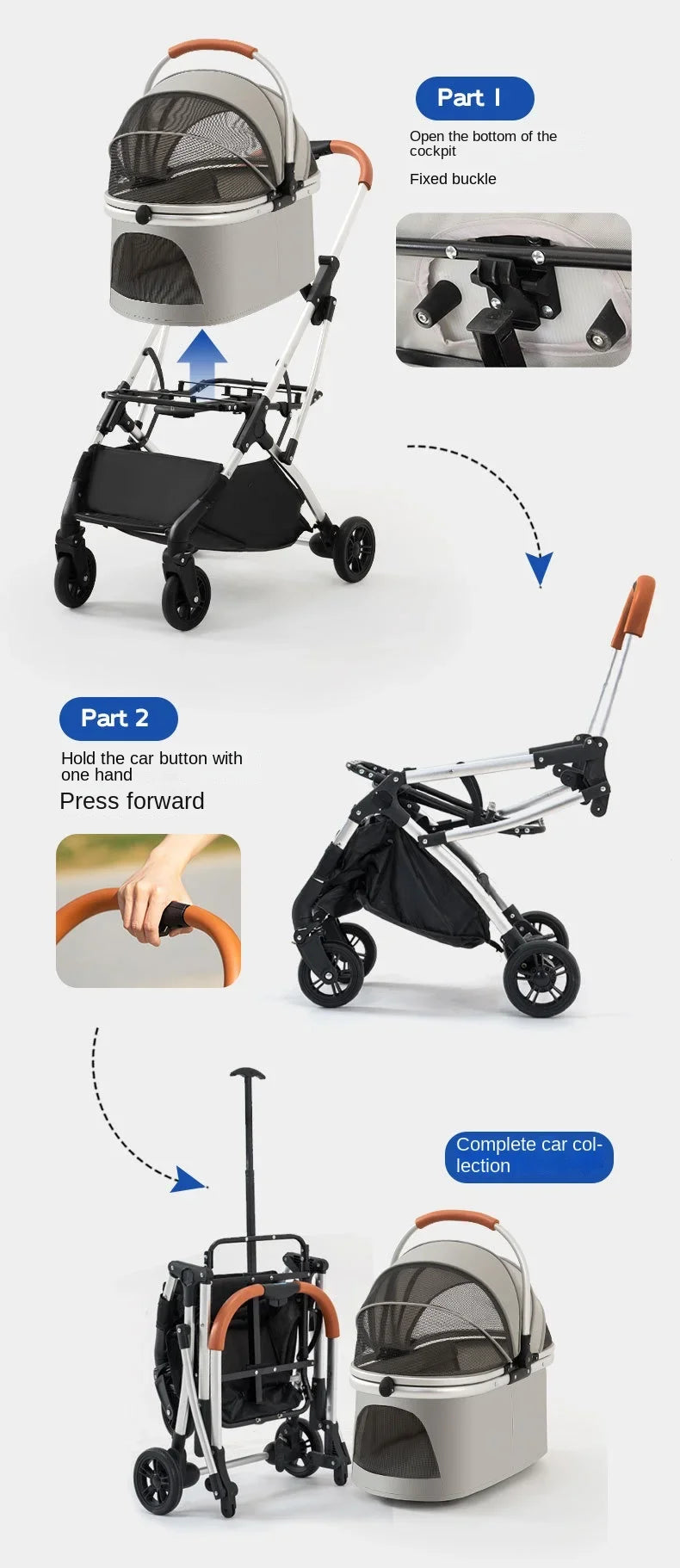 Explorer pet stroller