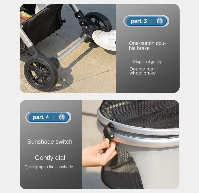 Explorer pet stroller