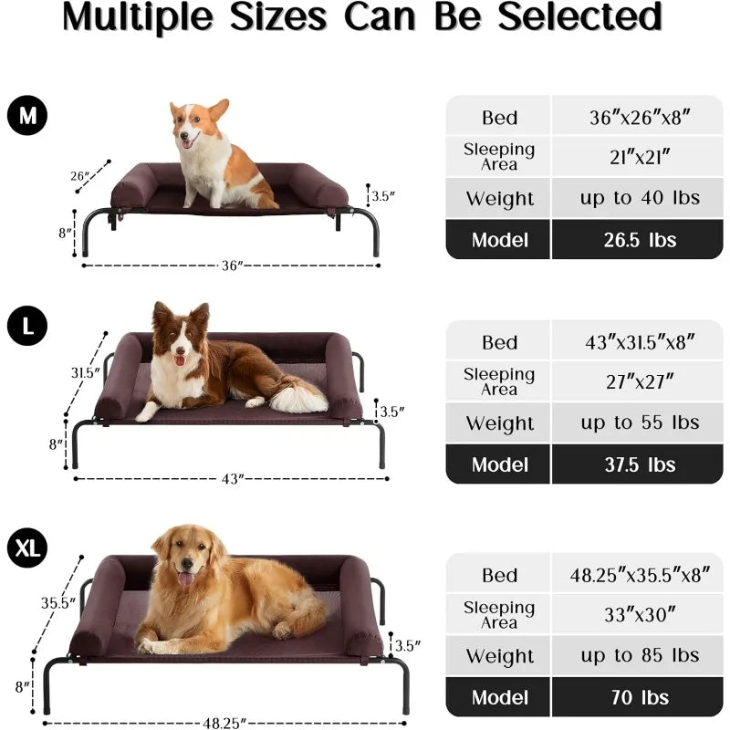 StellaBarks Premium Elevated Dog Bed Cot