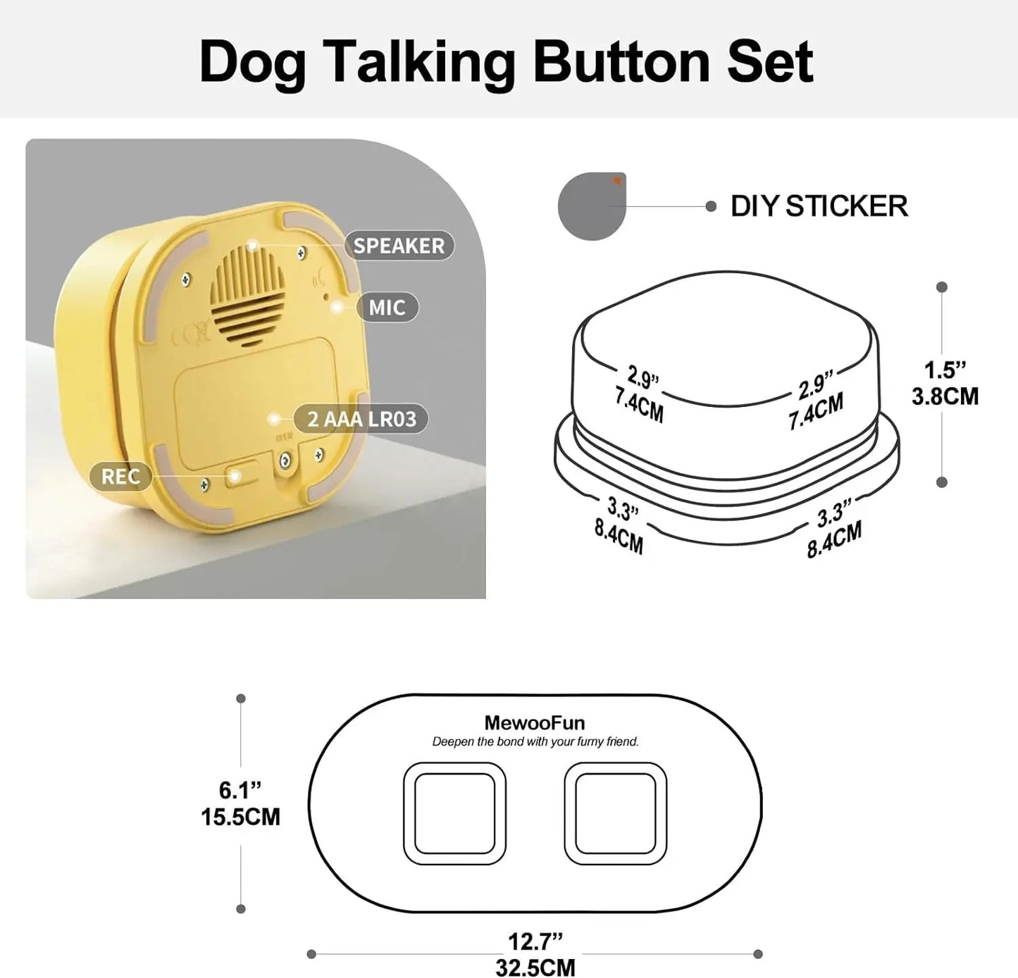 StellaBarks Talking Buttons for Pet Communication